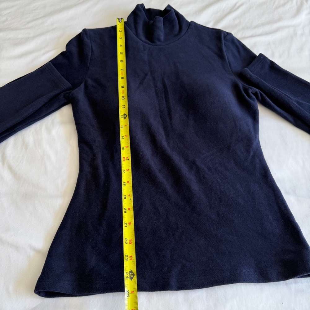 OGL MaxWarm Brami Smoky Navy Blue Long Sleeve Turtleneck - Picture 15 of 16